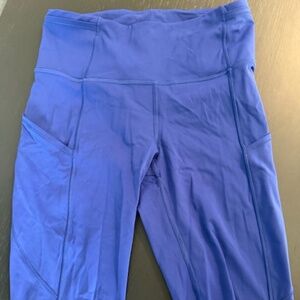 Lululemon Fast And Free Short 10" Size 6 Cerulean Blue